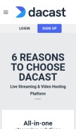 How vzaar.com looks like on a mobile device such as an iPhone.