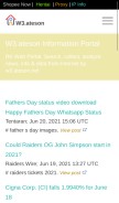 How w3.ateson.net looks like on a mobile device such as an iPhone.