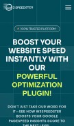 How w3speedster.com looks like on a mobile device such as an iPhone.