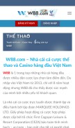 How w88.sbs looks like on a mobile device such as an iPhone.