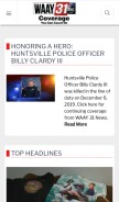 How waaytv.com looks like on a mobile device such as an iPhone.