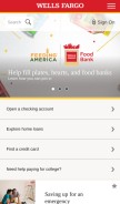 How wachovia.com looks like on a mobile device such as an iPhone.