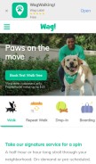 How wagwalking.com looks like on a mobile device such as an iPhone.