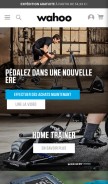 How wahoofitness.com looks like on a mobile device such as an iPhone.