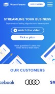 How waiverforever.com looks like on a mobile device such as an iPhone.