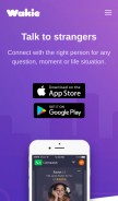 How wakie.com looks like on a mobile device such as an iPhone.