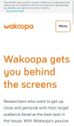 How wakoopa.com looks like on a mobile device such as an iPhone.