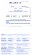 How walkersresearch.com looks like on a mobile device such as an iPhone.