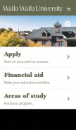 How wallawalla.edu looks like on a mobile device such as an iPhone.