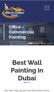 How wallpaintingindubai.com looks like on a mobile device such as an iPhone.