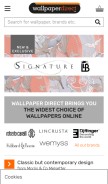How wallpaperdirect.com looks like on a mobile device such as an iPhone.