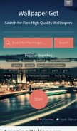 How wallpaperget.com looks like on a mobile device such as an iPhone.