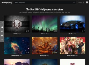 How wallpaperplay.com looks like on a tablet such as an iPad.