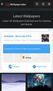 How wallpapersden.com looks like on a mobile device such as an iPhone.