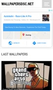 How wallpapersdsc.net looks like on a mobile device such as an iPhone.