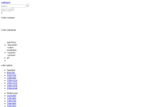 How wallpoper.com looks like on a tablet such as an iPad.