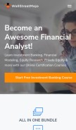 How wallstreetmojo.com looks like on a mobile device such as an iPhone.
