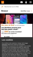 How wanadoo.fr looks like on a mobile device such as an iPhone.