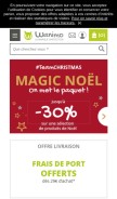How wanimo.com looks like on a mobile device such as an iPhone.
