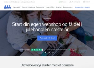 How wannafind.dk looks like on a tablet such as an iPad.