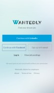 How wantedly.com looks like on a mobile device such as an iPhone.