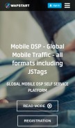 How wapstart.ru looks like on a mobile device such as an iPhone.