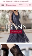 How wardrobeshop.com looks like on a mobile device such as an iPhone.