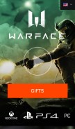 How warface.com looks like on a mobile device such as an iPhone.