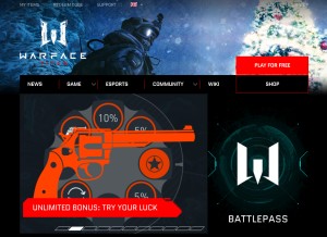 How warface.tv looks like on a tablet such as an iPad.