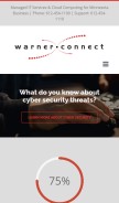 How warnerconnect.com looks like on a mobile device such as an iPhone.