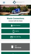 How wasteconnections.com looks like on a mobile device such as an iPhone.
