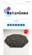 How watangems.com looks like on a mobile device such as an iPhone.