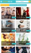 How watchasian.co looks like on a mobile device such as an iPhone.