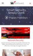 How watchguard.com looks like on a mobile device such as an iPhone.