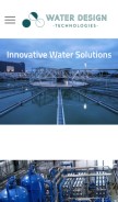How waterdesigntechnologies.com looks like on a mobile device such as an iPhone.