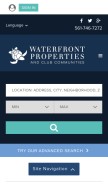 How waterfront-properties.com looks like on a mobile device such as an iPhone.