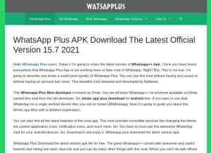 How watsapplus.com looks like on a tablet such as an iPad.