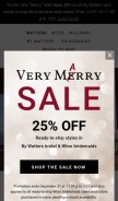 How watters.com looks like on a mobile device such as an iPhone.