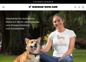How wauwau-wow.com looks like on a tablet such as an iPad.