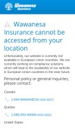 How wawanesa.com looks like on a mobile device such as an iPhone.