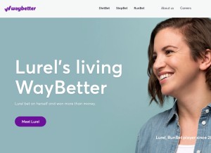 How waybetter.com looks like on a tablet such as an iPad.
