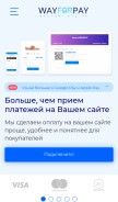 How wayforpay.com looks like on a mobile device such as an iPhone.