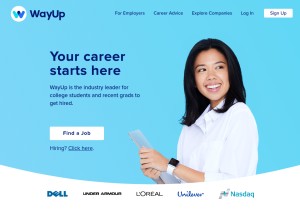 How wayup.com looks like on a tablet such as an iPad.