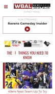 How wbal.com looks like on a mobile device such as an iPhone.