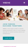 How wbenc.org looks like on a mobile device such as an iPhone.