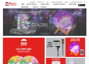 How wbminternational.com looks like on a tablet such as an iPad.