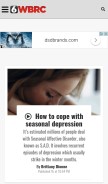 How wbrc.com looks like on a mobile device such as an iPhone.