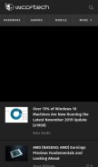 How wccftech.com looks like on a mobile device such as an iPhone.