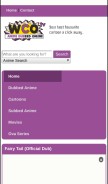 How wcoanimedub.tv looks like on a mobile device such as an iPhone.