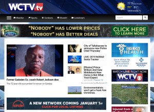 How wctv.tv looks like on a tablet such as an iPad.